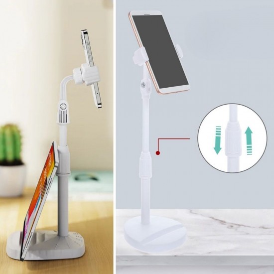 Robinanka® Masa Üstü Tablet ve Telefon Tutucu Plastik Aparat Beyaz Telefon Standı Robinanka® Masa Üstü Tablet ve Telefon Tutucu Plastik Aparat Beyaz Telefon Standı