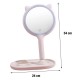 Robinanka® Kedi Kulaklı Telefon Standlı Yuvarlak Dokunmatik Led Ayarlı Masa Üstü Makyaj Aynası Robinanka® Kedi Kulaklı Telefon Standlı Yuvarlak Dokunmatik Led Ayarlı Masa Üstü Makyaj Aynası