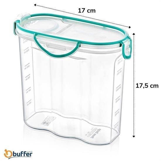 Robinanka® Kilitli Kapaklı Contalı Hava,Su Sıvı Geçirmez 1,7 Litre Erzak Saklama Kabı-SA585 Robinanka® Kilitli Kapaklı Contalı Hava,Su Sıvı Geçirmez 1,7 Litre Erzak Saklama Kabı-SA585