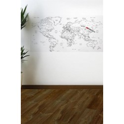 Robinanka Yazılabilir Dünya Haritası Manyetik Duvar Stickerı 110 x 56 cm Robinanka Yazılabilir Dünya Haritası Manyetik Duvar Stickerı 110 x 56 cm