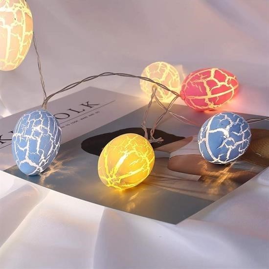 Robinanka® 10lu Renkli Yumurta Şeklinde Dekoratif Dolama Led Aydınlatma Robinanka® 10lu Renkli Yumurta Şeklinde Dekoratif Dolama Led Aydınlatma