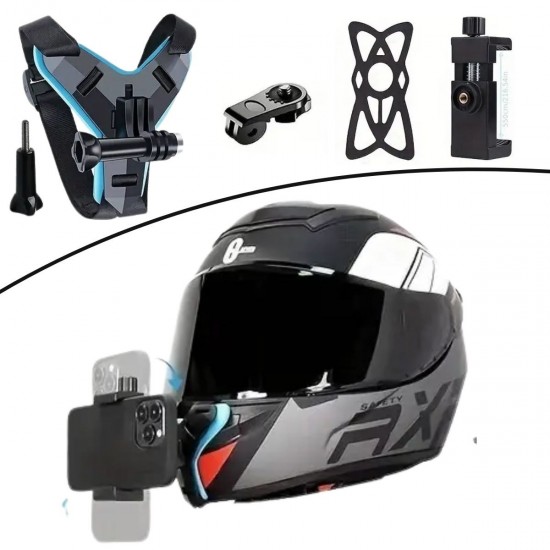 Robinanka Motorsiklet Kask Önü Takılan Telefon Tutucu Aksiyon Kamerası Takılabilen Aparat