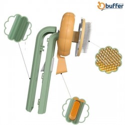 BUFFER Plastik Yeşil Evcil Hayvan Bakım  Pet Fırçası Çok Amaçlı Pet Fırçası Yeşil BUFFER Plastik Yeşil Evcil Hayvan Bakım  Pet Fırçası Çok Amaçlı Pet Fırçası Yeşil