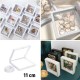 Robinanka® 11x11cm Standlı 3D Takı Ziynet Hatıra Koleksiyon Saklama Kutusu Şeffaf Film Çerçevesi Robinanka® 11x11cm Standlı 3D Takı Ziynet Hatıra Koleksiyon Saklama Kutusu Şeffaf Film Çerçevesi