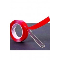 Robinanka 2 Metre Güçlü Yapışkanlı Çift Taraflı Slikon Pratik Şeffaf Bant Robinanka 2 Metre Güçlü Yapışkanlı Çift Taraflı Slikon Pratik Şeffaf Bant