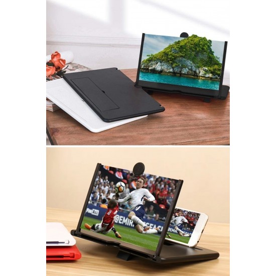 Robinanka® Telefon ve Tablet Ekran Büyütücü Aparat Kırmızı Robinanka® Telefon ve Tablet Ekran Büyütücü Aparat Kırmızı