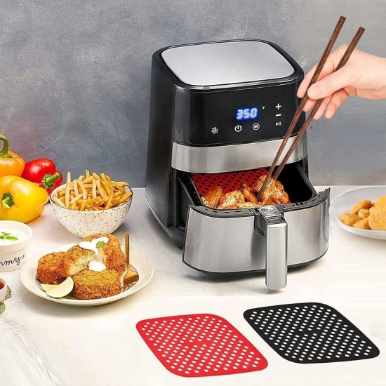 Robinanka Siyah Isıya Dayanıklı Yıkanılabilir Silikon Fırın Ve Airfryer Kare Model Pişirme Matı 21,5 Cm  Robinanka Siyah Isıya Dayanıklı Yıkanılabilir Silikon Fırın Ve Airfryer Kare Model Pişirme Matı 21,5 Cm