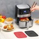 Robinanka Siyah Isıya Dayanıklı Yıkanılabilir Silikon Fırın Ve Airfryer Kare Model Pişirme Matı 21,5 Cm  Robinanka Siyah Isıya Dayanıklı Yıkanılabilir Silikon Fırın Ve Airfryer Kare Model Pişirme Matı 21,5 Cm