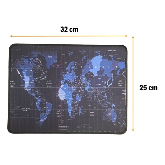 Robinanka® 25x32 cm Küçük Boy Mouse Pad Dünya Haritası Robinanka® 25x32 cm Küçük Boy Mouse Pad Dünya Haritası
