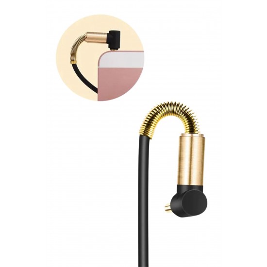 Robinanka® 3.5mm AUX Kablosu Jak Erkek Erkek L Tipi 1 Metre Ses Aktarım Kablosu Robinanka® 3.5mm AUX Kablosu Jak Erkek Erkek L Tipi 1 Metre Ses Aktarım Kablosu