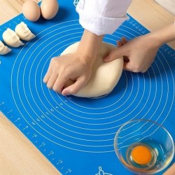 Robinanka 40*50 cm Silikon Ölçekli Kullanımı Kolay Hamur Açma Matı Ekmek Mantı Makarna Hamuru Yoğurma  Robinanka 40*50 cm Silikon Ölçekli Kullanımı Kolay Hamur Açma Matı Ekmek Mantı Makarna Hamuru Yoğurma