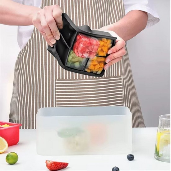 Robinanka® 6'lı XL Küp Şeklinde Silikon Kolay Çıkabilen Buz Kalıbı Robinanka® 6'lı XL Küp Şeklinde Silikon Kolay Çıkabilen Buz Kalıbı