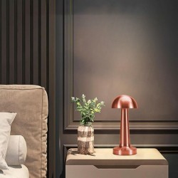Robinanka Mantar Model Bronz Renk Şarjlı Dokunmatik 3 Renkli LED Masa Lambası Robinanka Mantar Model Bronz Renk Şarjlı Dokunmatik 3 Renkli LED Masa Lambası