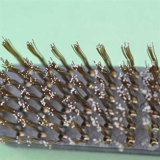 Robinanka® Metal Tel Fırça Plastik Saplı Pas Kir Sökme Temizleme Fırçası