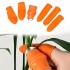 Robinanka 5 Parça Pratik Parmak Koruyucu 1 Parça Baş Parmak Bıçaklı Eldiven Sebze Meyve Soyucu Kesme Ayıklayıcı Silikon Set