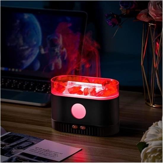 Robinanka® Himalaya Tuzlu Renkli Led Aydınlatmalı 200ml Hava Nemlendiricili Aromaterapi Difüzörü Robinanka® Himalaya Tuzlu Renkli Led Aydınlatmalı 200ml Hava Nemlendiricili Aromaterapi Difüzörü