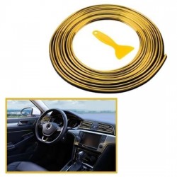 Robinanka Gold Araba Oto Trim Dekorasyon Şeridi Kauçuk Elastik Kolay Kurulum 5 metre Şerit Bant Robinanka Gold Araba Oto Trim Dekorasyon Şeridi Kauçuk Elastik Kolay Kurulum 5 metre Şerit Bant