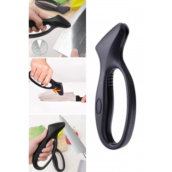 Robinanka® Kolay Tutuş Saplı Paslanmaz Çelik Manuel Bıçak Bileme Aleti Robinanka® Kolay Tutuş Saplı Paslanmaz Çelik Manuel Bıçak Bileme Aleti