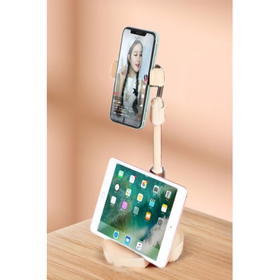Robinanka® Masa Üstü Tablet ve Telefon Tutucu Plastik Aparat Beyaz Telefon Standı Robinanka® Masa Üstü Tablet ve Telefon Tutucu Plastik Aparat Beyaz Telefon Standı