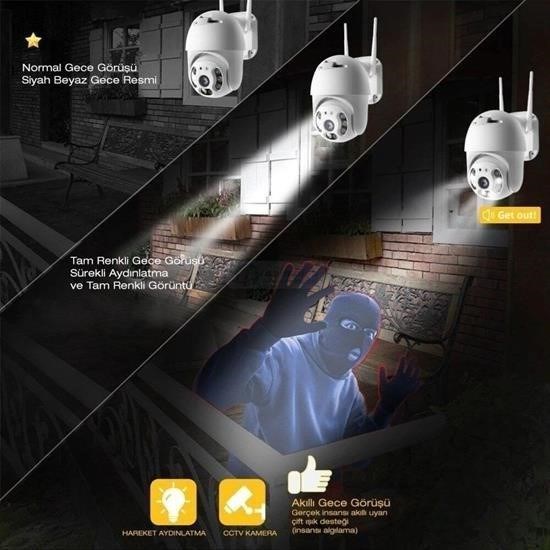 Robinanka® 20 MP HD Lens İç Dış Mekan Suya Danıklı IP Wifi Network Güvenlik Kamerası Wifi Kamera Robinanka® 20 MP HD Lens İç Dış Mekan Suya Danıklı IP Wifi Network Güvenlik Kamerası Wifi Kamera