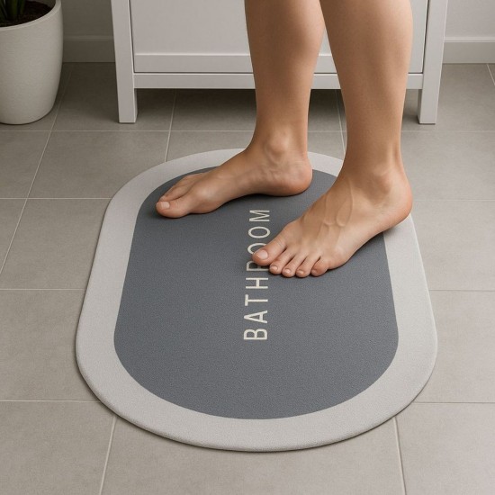 Robinanka Sihirli Süper Su Emici Kaymaz Tabanlı Oval Paspas 40*60 cm Robinanka Sihirli Süper Su Emici Kaymaz Tabanlı Oval Paspas 40*60 cm