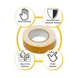 Robinanka Çok Amaçlı Tüm Yüzeylerde Kullanıma Uygun Beyaz Çift Taraflı Köpük Sünger Montaj Bant Robinanka Çok Amaçlı Tüm Yüzeylerde Kullanıma Uygun Beyaz Çift Taraflı Köpük Sünger Montaj Bant