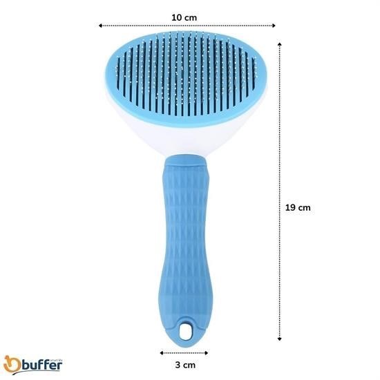Robinanka® Kedi Köpek Tüy Toplayıcı Kendini Temizleyebilen Ergonomik Saplı Evcil Hayvan Tarağı Mavi Robinanka® Kedi Köpek Tüy Toplayıcı Kendini Temizleyebilen Ergonomik Saplı Evcil Hayvan Tarağı Mavi
