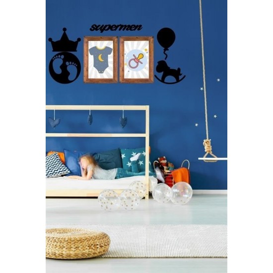 Robinanka® DECO103 Supermen Dekoratif Duvar Süsü Tablo Aksesuar Ahşap Tasarım Hediye Pano Sticker Seti Robinanka® DECO103 Supermen Dekoratif Duvar Süsü Tablo Aksesuar Ahşap Tasarım Hediye Pano Sticker Seti
