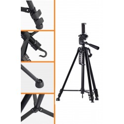 Robinanka Telefon ve Fotoğraf Makinası Takılabilen Bluetooth Kumandalı 146 cm Tripod Robinanka Telefon ve Fotoğraf Makinası Takılabilen Bluetooth Kumandalı 146 cm Tripod