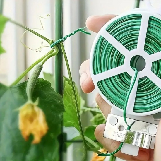 Robinanka® 50 Metre Kendiliğinden Kesici Bıçaklı Bitki Saksı Kablo Sabitleme Teli