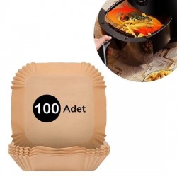 Robinanka 100 Adet Air Fryer Pişirme Kağıdı Tek Kullanımlık  Gıda Yağlı Kağıdı Kare Tabak Model Robinanka 100 Adet Air Fryer Pişirme Kağıdı Tek Kullanımlık  Gıda Yağlı Kağıdı Kare Tabak Model