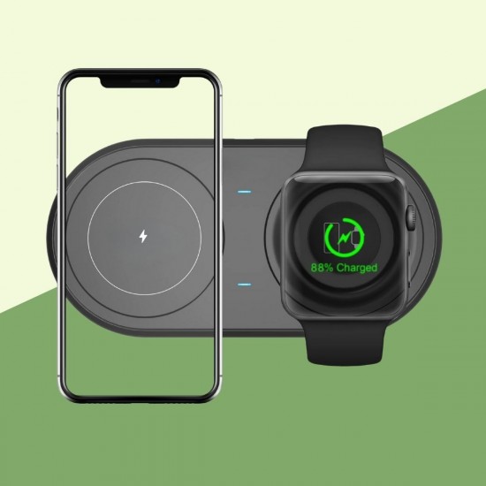 Robinanka® 2si 1arada Kablosuz Saat,Kulaklık ve Telefon Hızlı Şarj Etme Aparatı Robinanka® 2si 1arada Kablosuz Saat,Kulaklık ve Telefon Hızlı Şarj Etme Aparatı