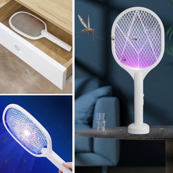 Robinanka® Şarjlı Sinek Öldürücü Masaüstü Standlı,Mor Işık Sinek Kovucu Raket 5w Robinanka® Şarjlı Sinek Öldürücü Masaüstü Standlı,Mor Işık Sinek Kovucu Raket 5w