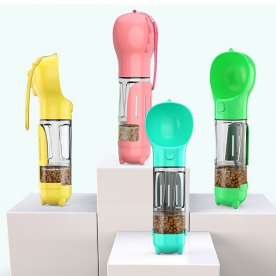 Robinanka® Taşınabilir Hazneli Mama Kaplı ,Kaka Poşetli Kedi,Köpek Suluğu-300ml Robinanka® Taşınabilir Hazneli Mama Kaplı ,Kaka Poşetli Kedi,Köpek Suluğu-300ml