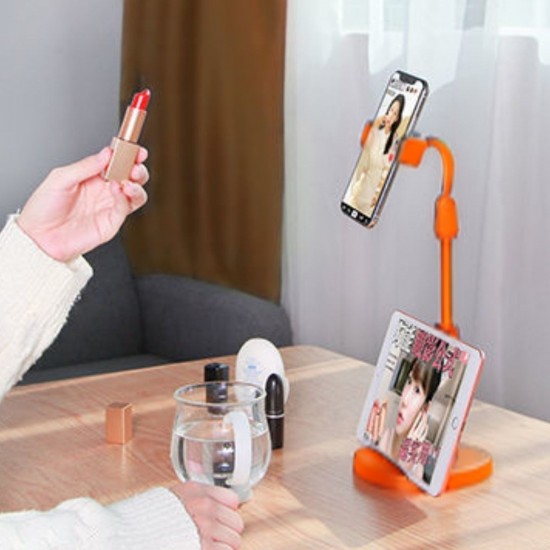 Robinanka® Masa Üstü Tablet ve Telefon Tutucu Plastik Aparat Turuncu Telefon Standı Robinanka® Masa Üstü Tablet ve Telefon Tutucu Plastik Aparat Turuncu Telefon Standı