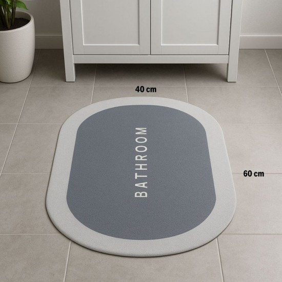 Robinanka Sihirli Süper Su Emici Kaymaz Tabanlı Oval Paspas 40*60 cm Robinanka Sihirli Süper Su Emici Kaymaz Tabanlı Oval Paspas 40*60 cm