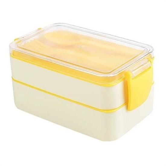 Robinanka® 2 Bölmeli Çok Amaçlı 900 ml Kapasiteli Çatal Kaşıklı Dayanıklı Beslenme Kabı Yiyecek Kutusu Robinanka® 2 Bölmeli Çok Amaçlı 900 ml Kapasiteli Çatal Kaşıklı Dayanıklı Beslenme Kabı Yiyecek Kutusu