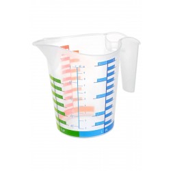 Robinanka 500 ml Renkli Dereceli Sert Plastik Mutfak Ölçü Kabı  Robinanka 500 ml Renkli Dereceli Sert Plastik Mutfak Ölçü Kabı