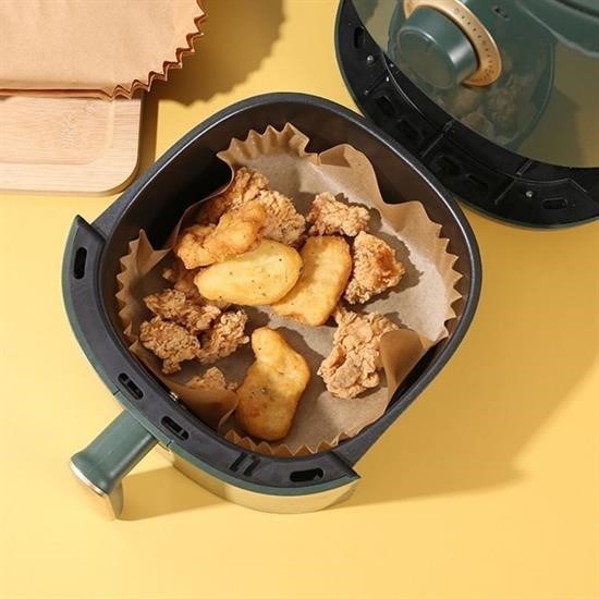 50 Adet Air Fryer Pişirme Kağıdı Tek Kullanımlık Hava Fritöz Yağ Geçirmez Yapışmaz Kare Tabak Model 50 Adet Air Fryer Pişirme Kağıdı Tek Kullanımlık Hava Fritöz Yağ Geçirmez Yapışmaz Kare Tabak Model