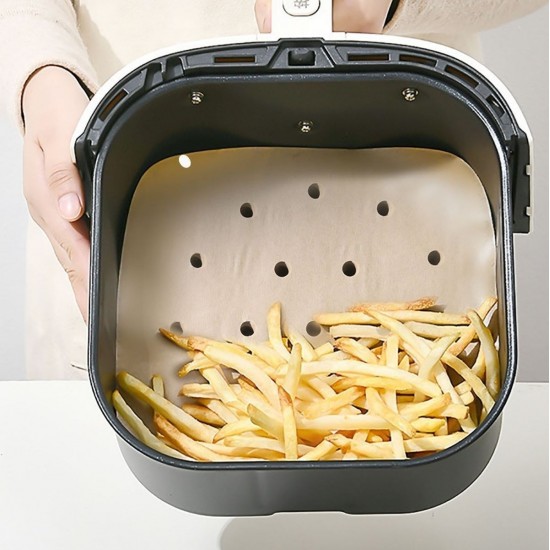 Robinanka® 250 Adet Air Fryer Pişirme Kağıdı Tek Kullanımlık Hava Fritöz Yağ Geçirmez Yapışmaz Gıda Pişirme Kağıdı Delikli Kare Model Robinanka® 250 Adet Air Fryer Pişirme Kağıdı Tek Kullanımlık Hava Fritöz Yağ Geçirmez Yapışmaz Gıda Pişirme Kağıdı Delikli Kare Model