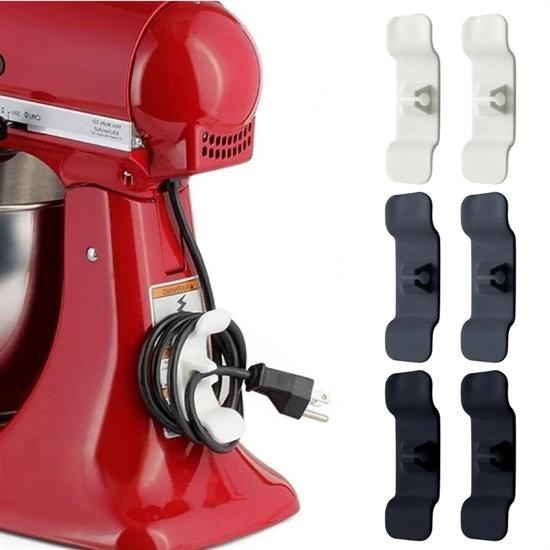 Robinanka 6'lı Pratik Kablo Toparlayıcı Yapışkanlı Klips Mutfak Air Fryer Kettle Kahve Tost Makinası Robinanka 6'lı Pratik Kablo Toparlayıcı Yapışkanlı Klips Mutfak Air Fryer Kettle Kahve Tost Makinası