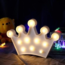 Robinanka 3D Dekoratif Pilli Kraliçe Tacı Model Led Masa ve Gece Lambası Robinanka 3D Dekoratif Pilli Kraliçe Tacı Model Led Masa ve Gece Lambası