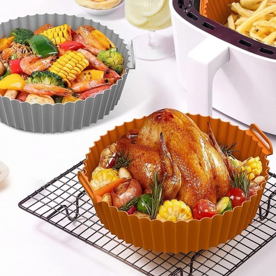 Robinanka Renkli Isıya Dayanıklı Yıkanılabilir Silikon Fırın Ve Airfryer Yuvarlak Model Pişirme Matı 20 Cm  Robinanka Renkli Isıya Dayanıklı Yıkanılabilir Silikon Fırın Ve Airfryer Yuvarlak Model Pişirme Matı 20 Cm