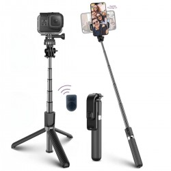 Robinanka Fotoğraf Makinası ve Telefon Takılabilen 2si 1 Arada 2.2m Uzayan Selfie Çubuğu Kumandalı Tripod Robinanka Fotoğraf Makinası ve Telefon Takılabilen 2si 1 Arada 2.2m Uzayan Selfie Çubuğu Kumandalı Tripod
