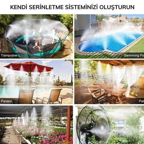 Robinanka® 10 Metre Kendin Yap Balkon Veranda Çardak Kamelya Sulama Serinletme ve Nemlendirme Sistemi Robinanka® 10 Metre Kendin Yap Balkon Veranda Çardak Kamelya Sulama Serinletme ve Nemlendirme Sistemi