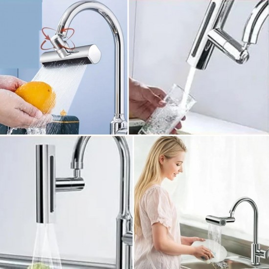 Robinanka® 3 Farklı Modlu Çok Amaçlı Musluk Adaptörü Evrensel Musluk Başlığı Şelale Musluk