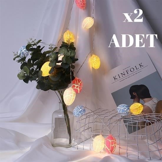 Robinanka® 10lu Renkli Yumurta Şeklinde Dekoratif Dolama Led Aydınlatma Robinanka® 10lu Renkli Yumurta Şeklinde Dekoratif Dolama Led Aydınlatma