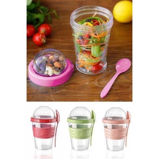 Robinanka® Taken Go Kapaklı Kaşıklı Pratik Taşınabilir Meyveli Yoğurt Kabı Robinanka® Taken Go Kapaklı Kaşıklı Pratik Taşınabilir Meyveli Yoğurt Kabı