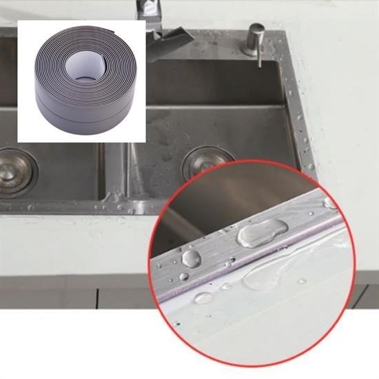 Robinanka Gri Su Sızdırmaz  Banyo Mutfak Lavabo Küvet İzolasyon Şerit Bant Robinanka Gri Su Sızdırmaz  Banyo Mutfak Lavabo Küvet İzolasyon Şerit Bant