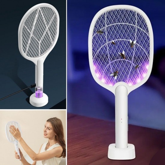 Robinanka® Şarjlı Sinek Öldürücü Masaüstü Standlı,Mor Işık Sinek Kovucu Raket 5w Robinanka® Şarjlı Sinek Öldürücü Masaüstü Standlı,Mor Işık Sinek Kovucu Raket 5w